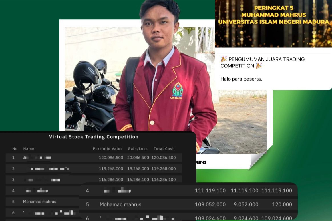 Pengalaman Pertama Anggota KSPM UIN Madura dalam Kompetisi Trading Langsung Raih Juara!